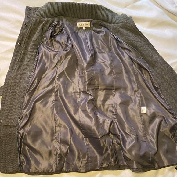 Calvin Klein Women's Winter Grey Size 4 Jacket - Picture 4 of 7